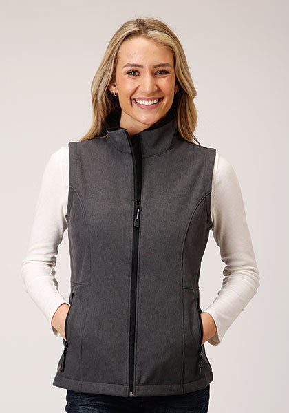 Roper - Women's 1249 Heather Grey Softshell Vest