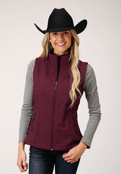Roper - Women's 1294 Wine Softshell Vest