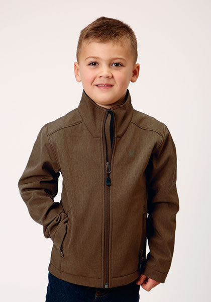 Roper - Boys 1642 Heather Mocha Softshell Jacket