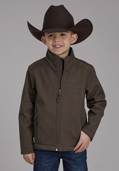 Roper - Boys 2252 Chocolate Heather Softshell Jacket