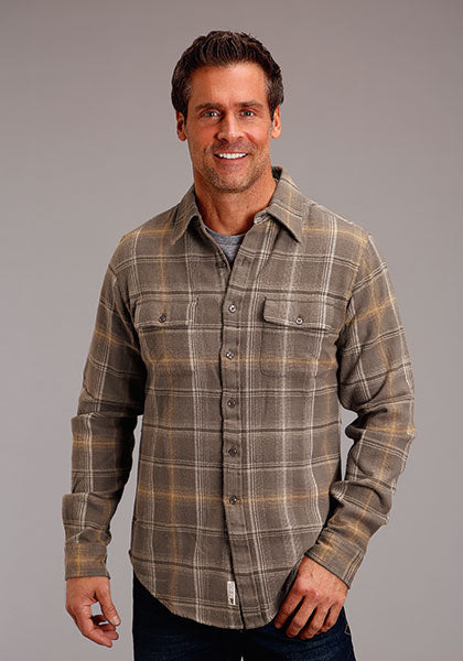 Stetson - Men's 1776 Flannel Plaid Long Sleeve