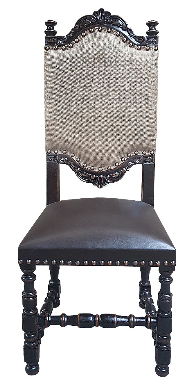 Del Rey Dining Chair (Dual Material / Leather)