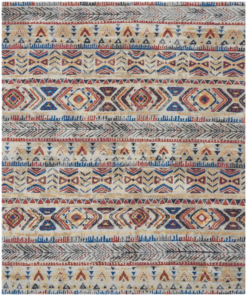 Campfire Bloom Area Rug - Sunset