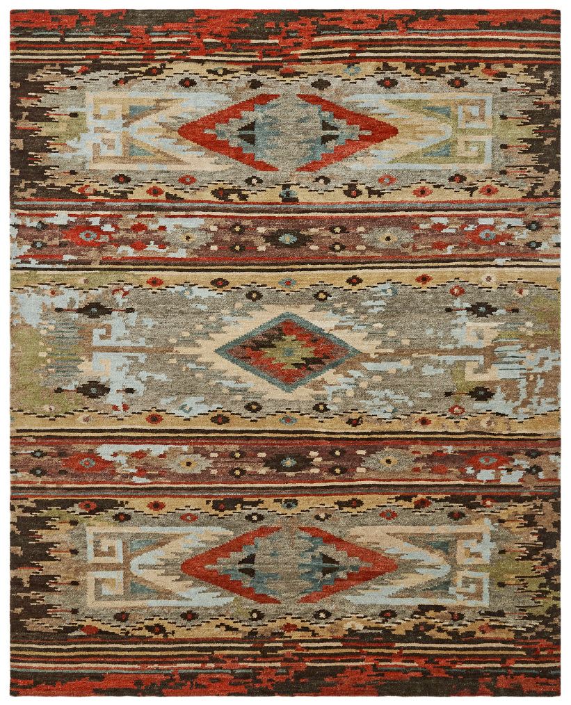 High Desert Area Rug - Rust
