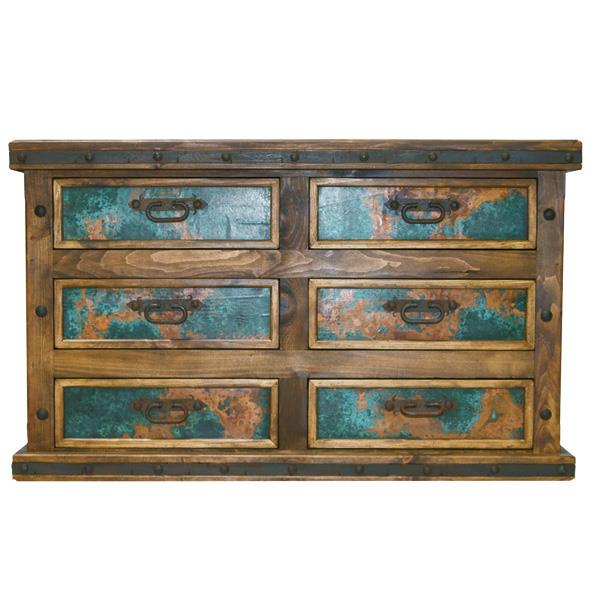 Turquoise Copper Panel Dresser