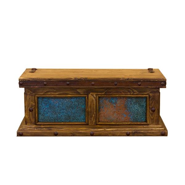 Turquoise Copper Panel Trunk