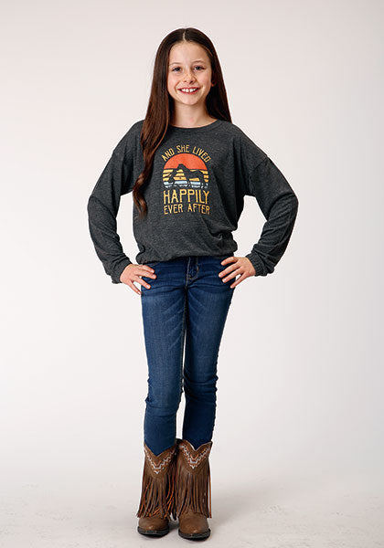 Roper Girls Long Sleeve Shirt - 1780 Jersey Tee