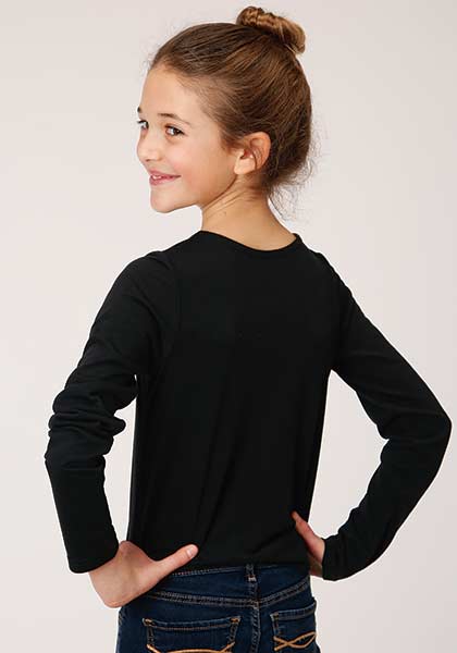 Roper Girls Long Sleeve Shirt - 00485 Jersey Tee