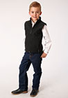 Roper - Boys 00259 Black Softshell Vest