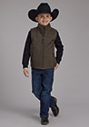Roper - Boys 2252 Chocolate Heather Softshell Vest