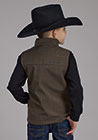 Roper - Boys 2252 Chocolate Heather Softshell Vest