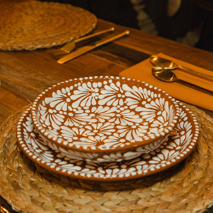 Cinnamon Brick Talavera Set