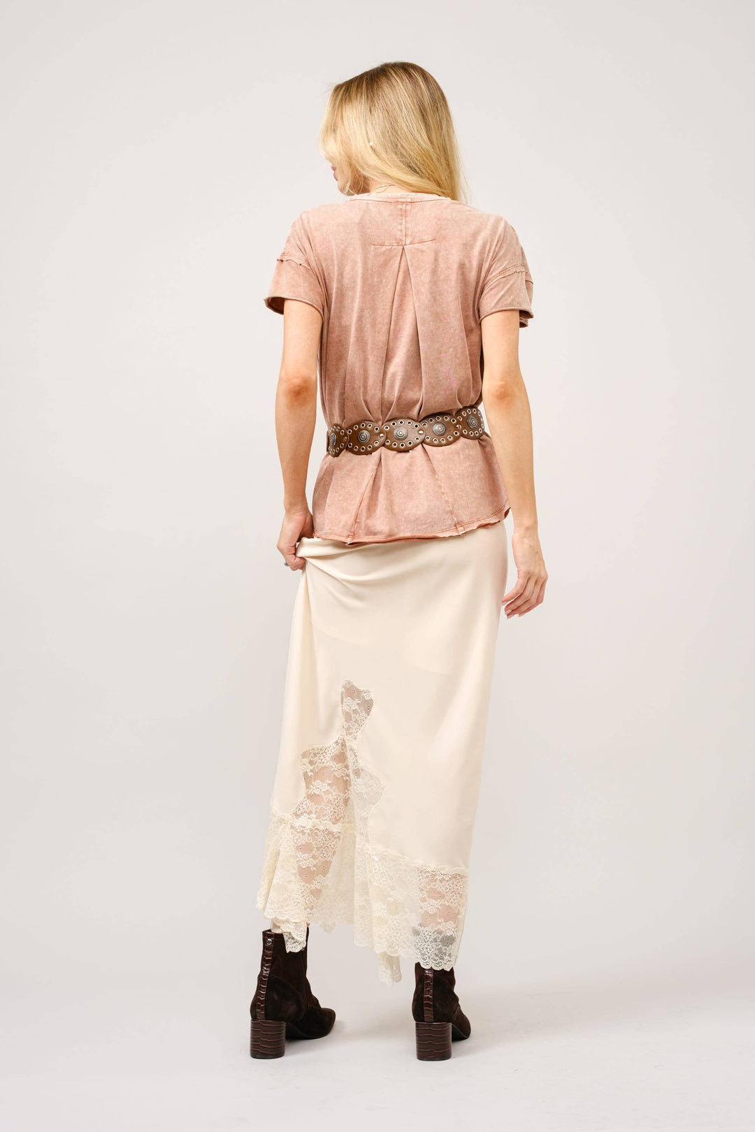 23376T -  Embroidered Shoulder Western Yoke T-Shirt