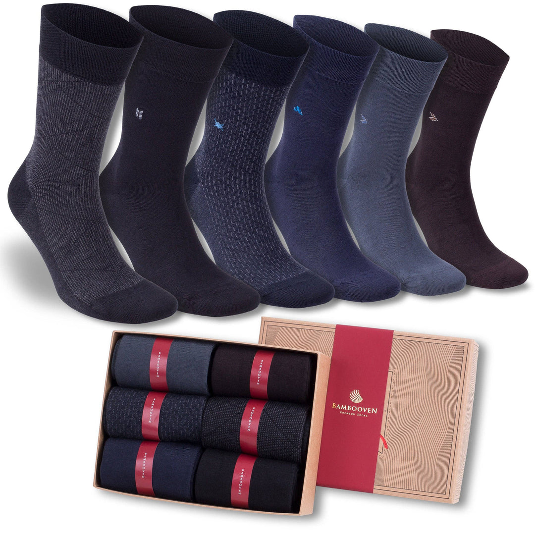 Men’s Bamboo Dress & Trouser Socks 6-Pack (544)