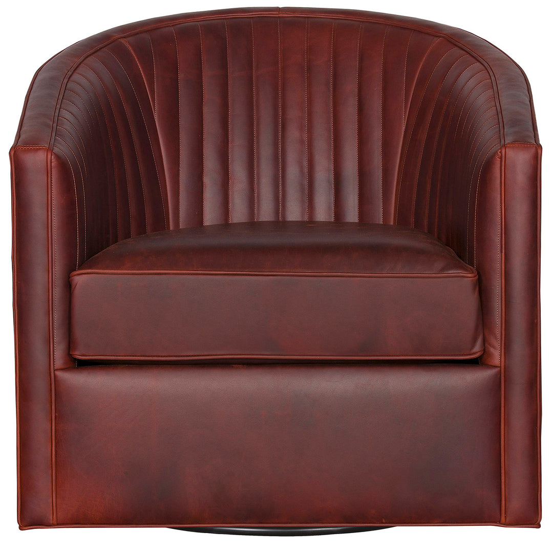 The Oklahoma Red Swivel Chair