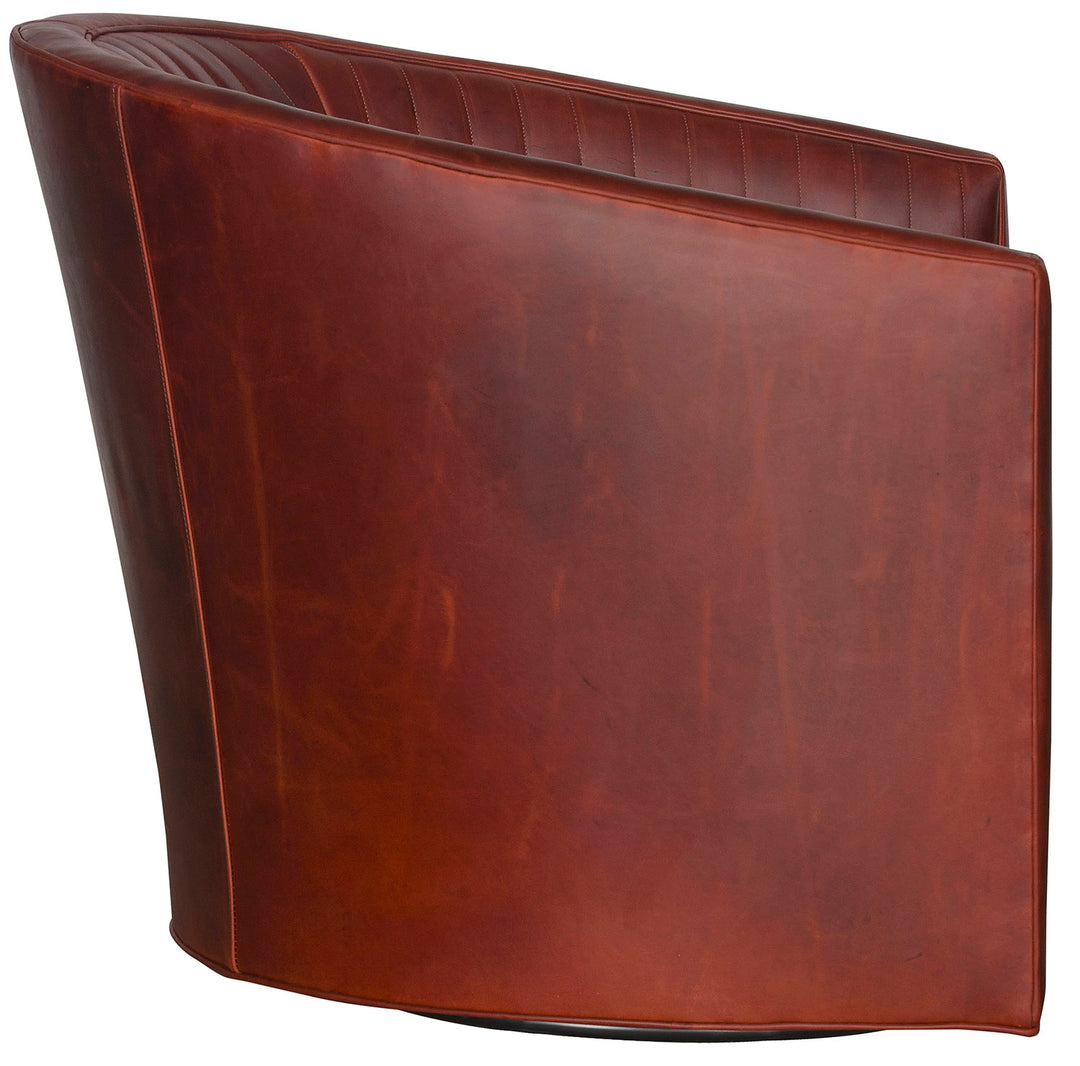 The Oklahoma Red Swivel Chair