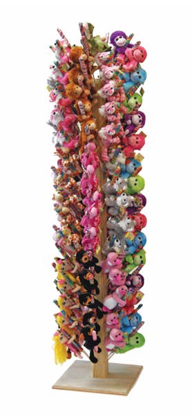 Display Wooden Lollyplush Vertical Stand holds 120