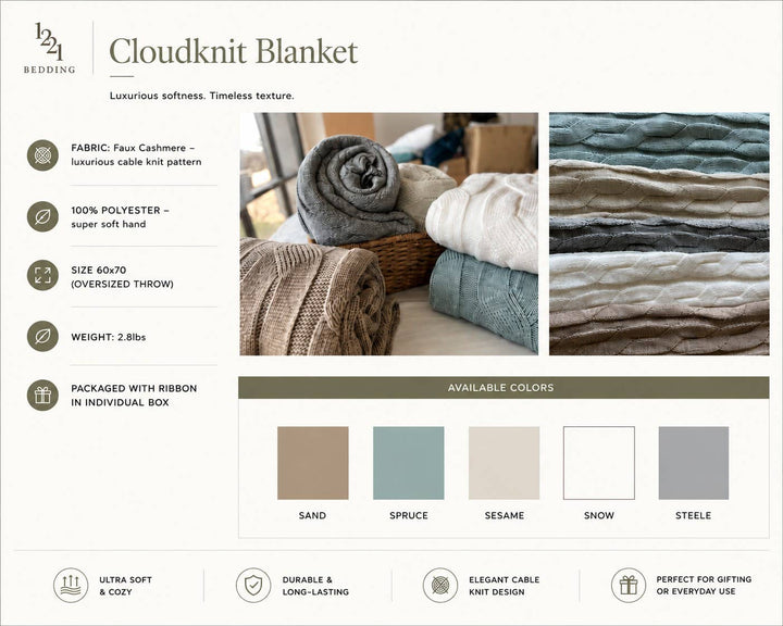 Luxury Cloudknit Throw