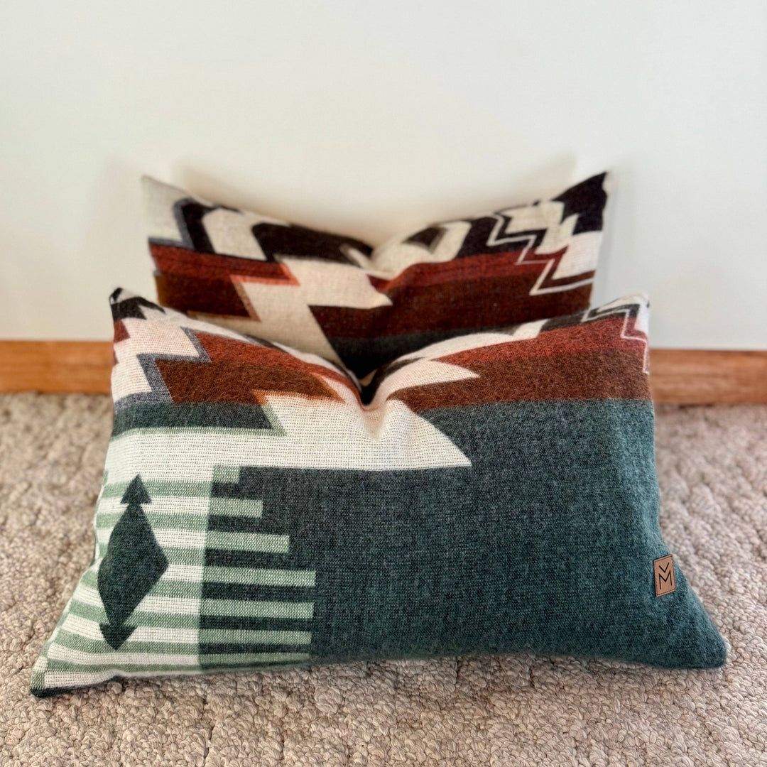 Quilotoa Green Lumbar Pillow Cover