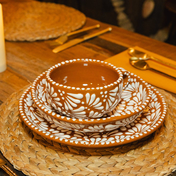 Cinnamon Brick Talavera Set
