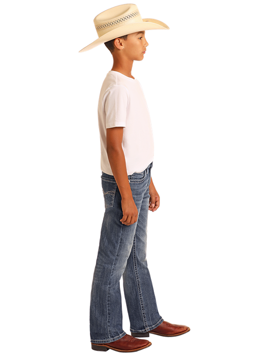 Rock & Roll Boy's Jean - BB Gun Jean in Dark Vintage