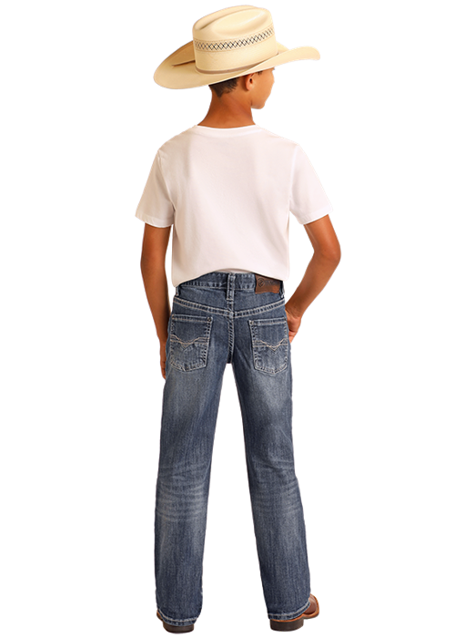 Rock & Roll Boy's Jean - BB Gun Jean in Dark Vintage