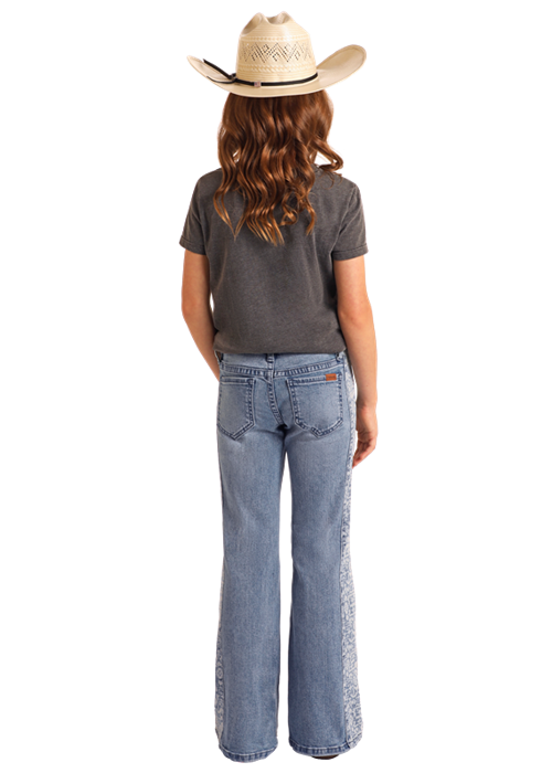 Rock & Roll Girls Jean - Aztec Panel