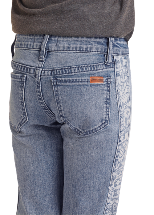 Rock & Roll Girls Jean - Aztec Panel