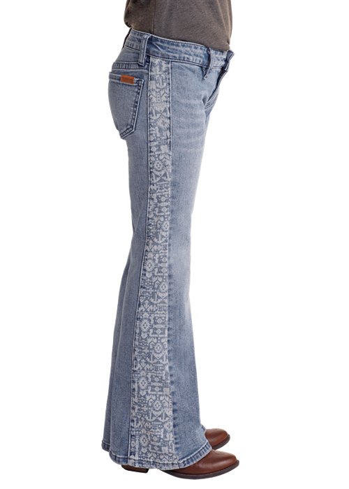 Rock & Roll Girls Jean - Aztec Panel