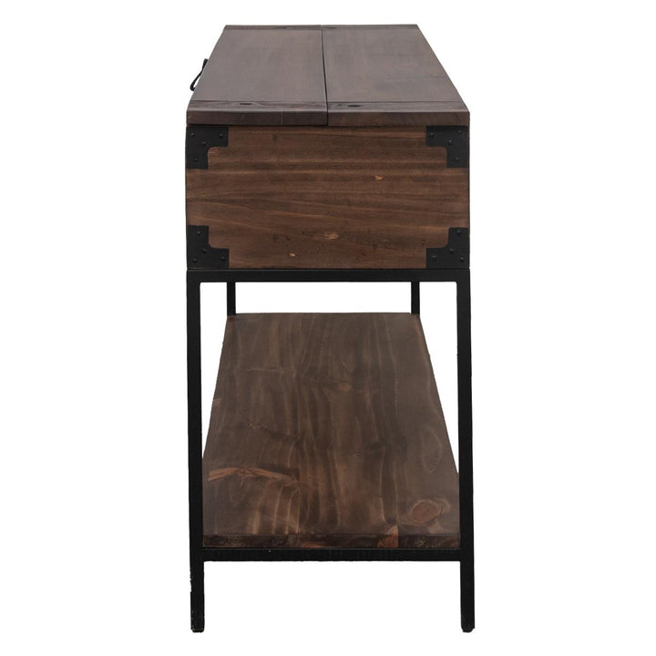 Riverside Dark Walnut Trunk Console