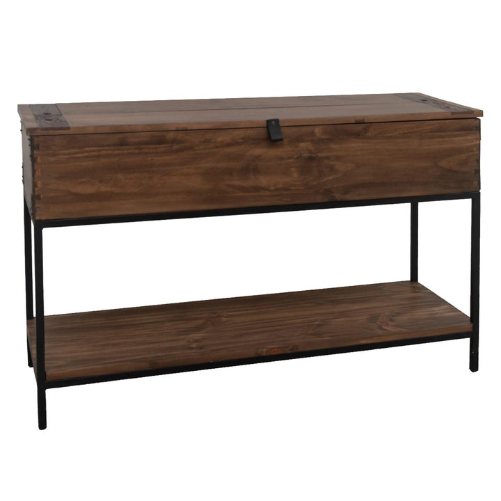 Riverside Dark Walnut Trunk Console