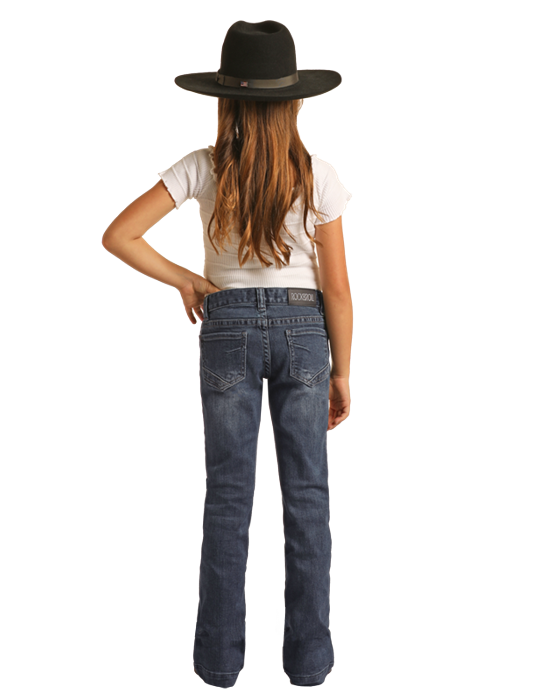 Rock & Roll Girls Jean - Vintage Dark Trouser