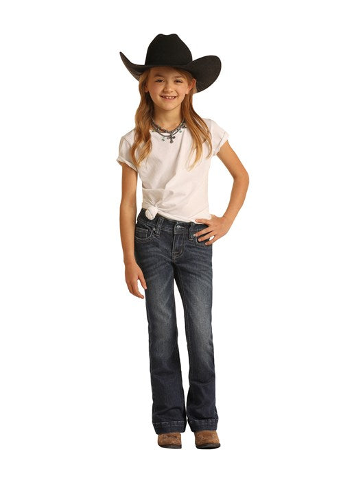 Rock & Roll Girls Jean - Vintage Dark Trouser