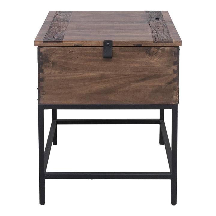 Riverside Dark Walnut Trunk End Table
