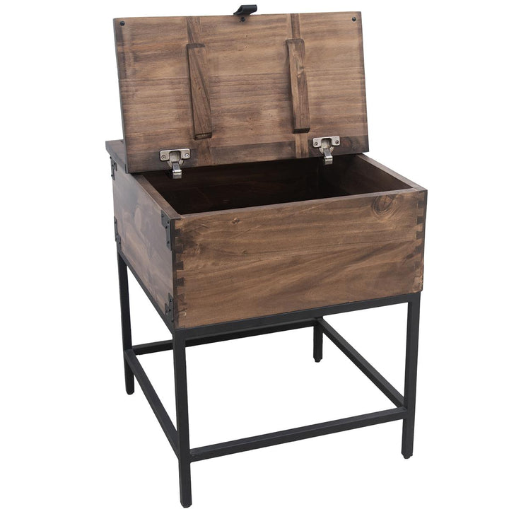 Riverside Dark Walnut Trunk End Table