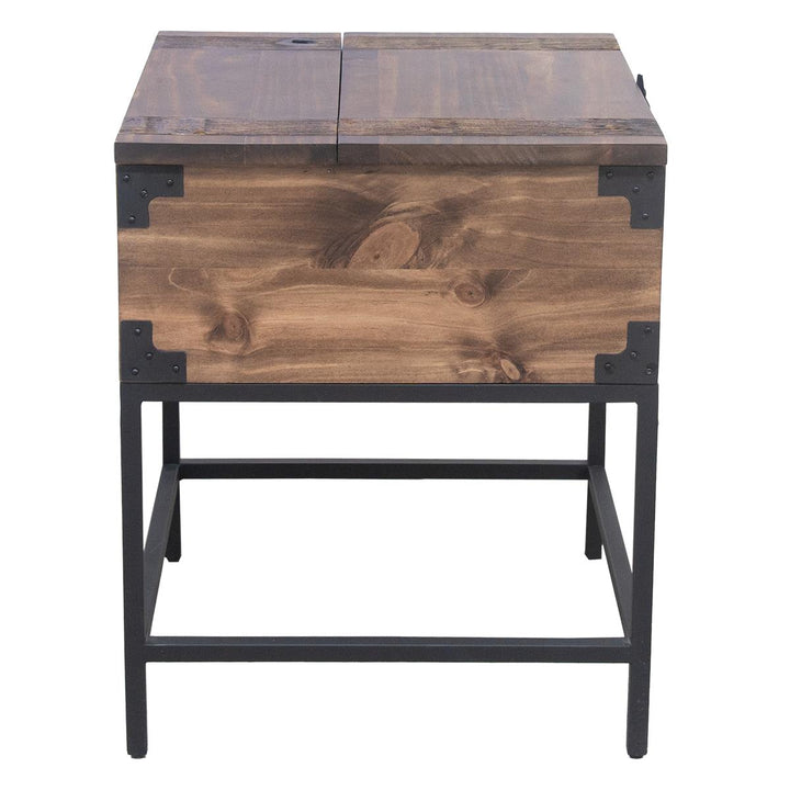 Riverside Dark Walnut Trunk End Table