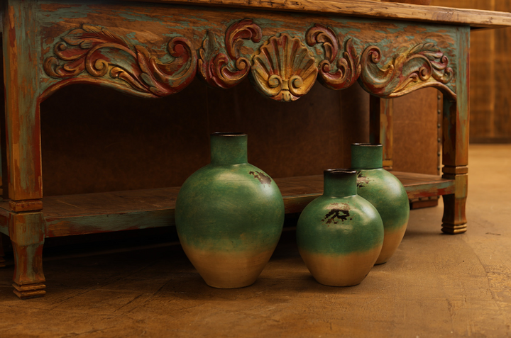 Santa Fe Carved Console Table