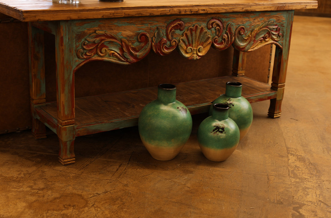 Santa Fe Carved Console Table