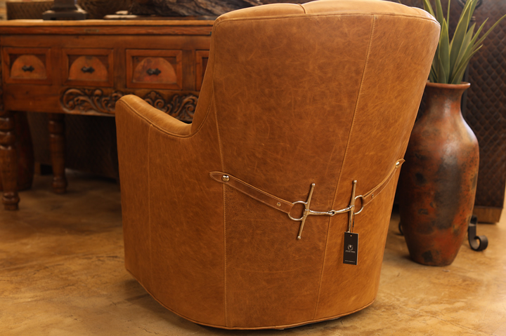 Bridle Leather Swivel Chair