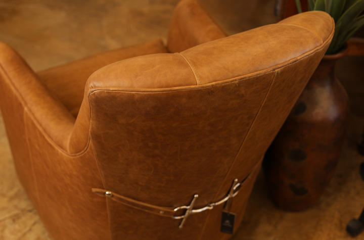 Bridle Leather Swivel Chair