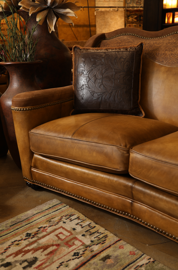 Alisynn Leather Conversational Sofa