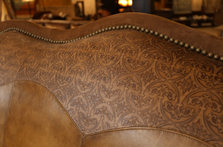 Alisynn Leather Conversational Sofa