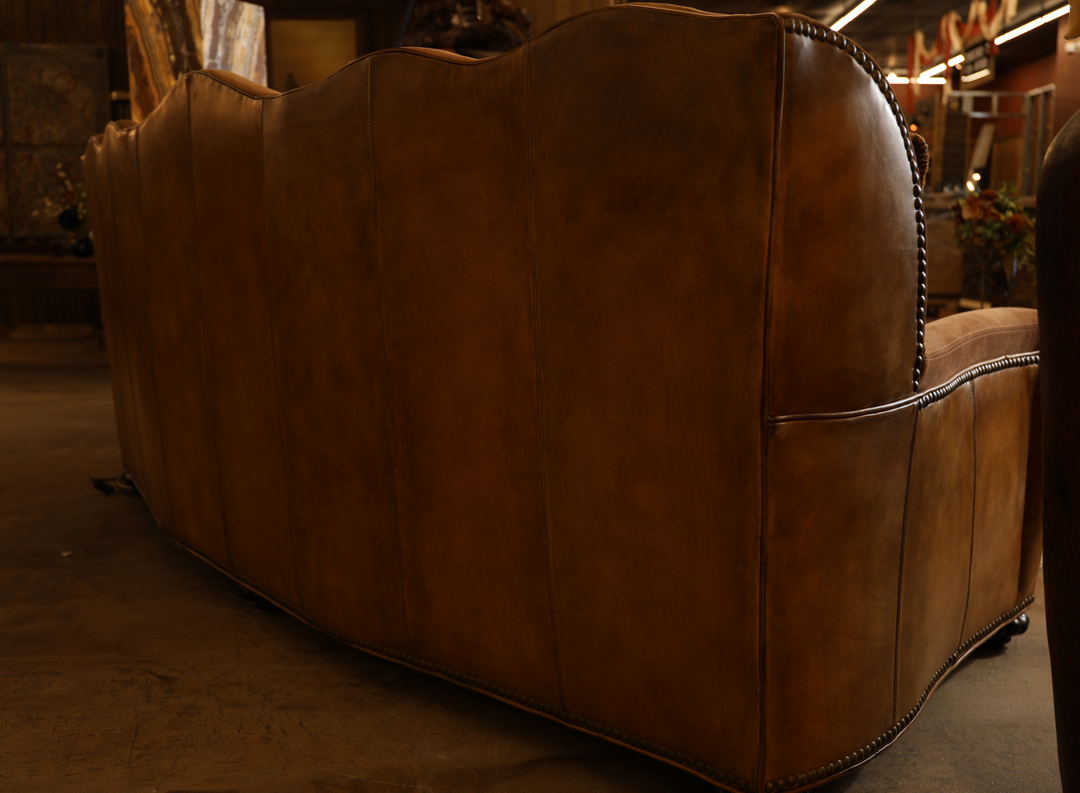 Alisynn Leather Conversational Sofa