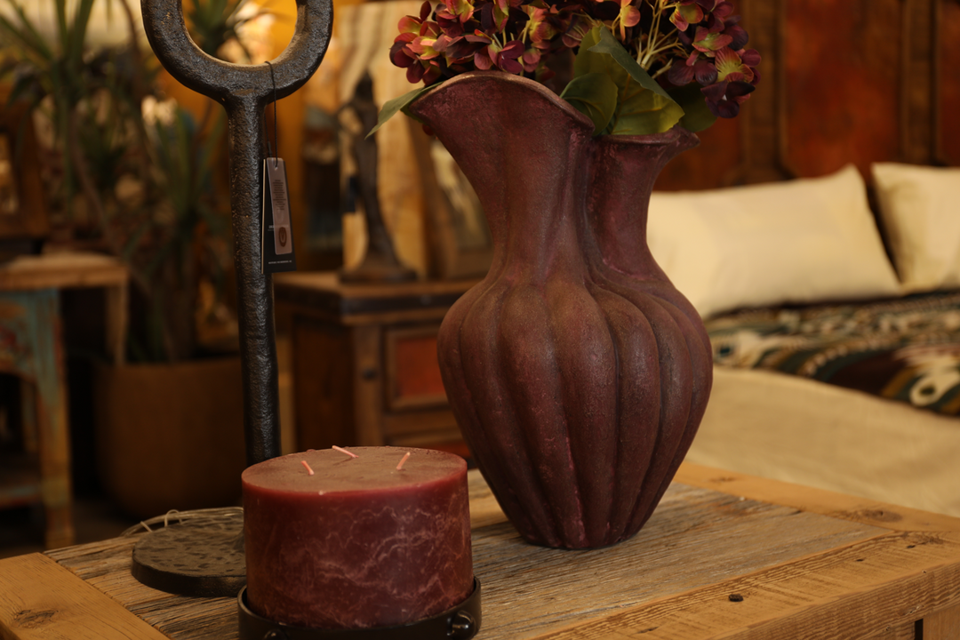 Handcrafted Vase in Mulberry