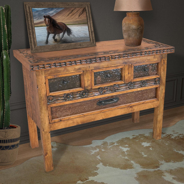 Arrowhead 4 Drawer Console Table