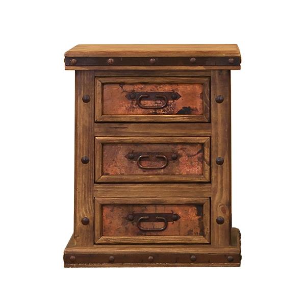Copper Panel Nightstand