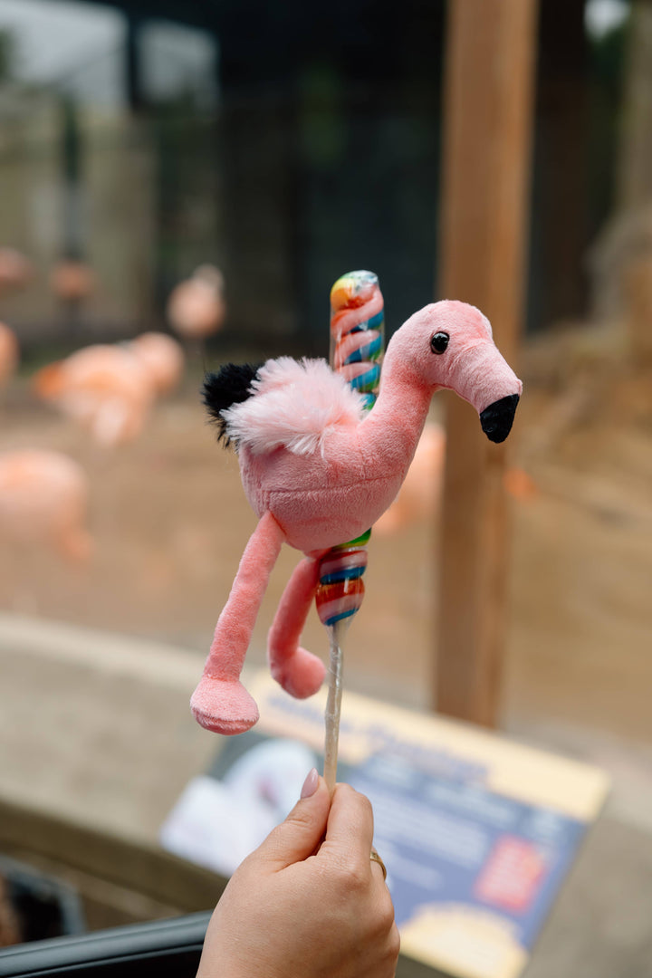 9" Lollyplush Dog Asst w/ 14" Rainbow Lollipop