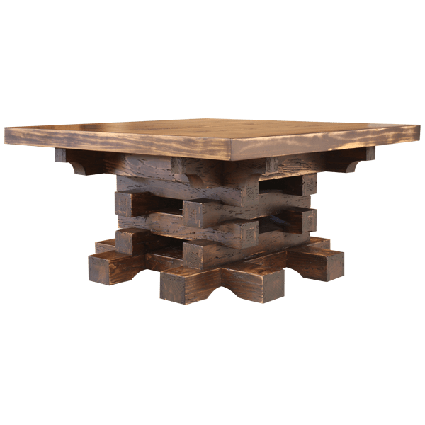 Enhance Your Home with the Rustic Charm of this Handcrafted Western Style Coffee Table