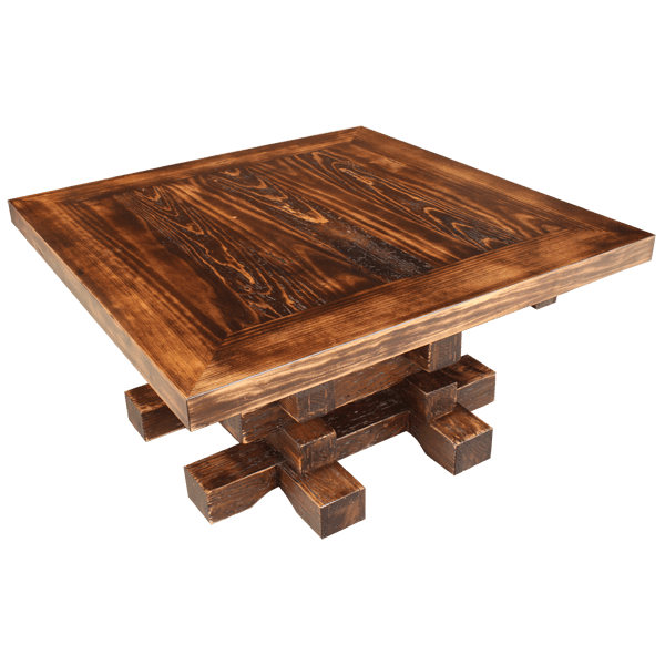 Enhance Your Home with the Rustic Charm of this Handcrafted Western Style Coffee Table