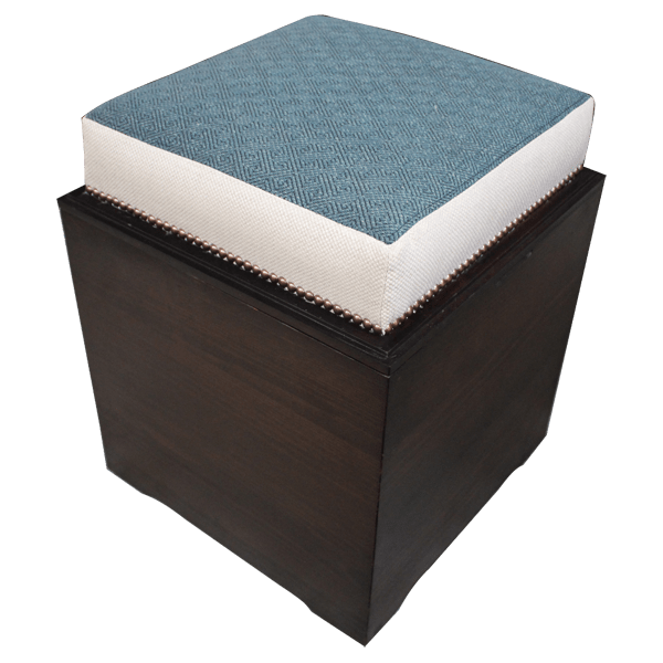 Handcrafted Solid Wood Coffee Table with Integrated Seating